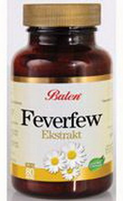 feverfew hapı gümüş düğme yaprağı extract baş ağrısı miğren