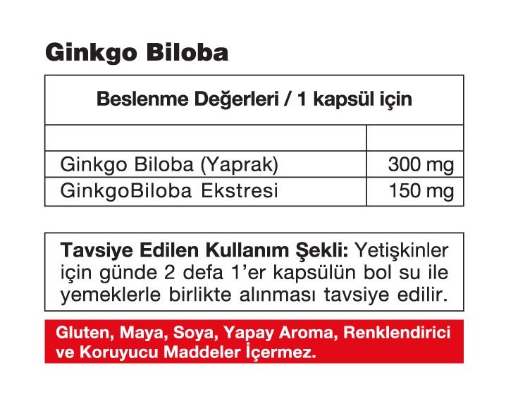 ginkgo biloba hapı mabet agacı hapı unutkanlık konsantrasyon