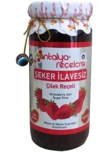 Diabet Şekersiz Çilek Reçeli Ekstra Geleneksel