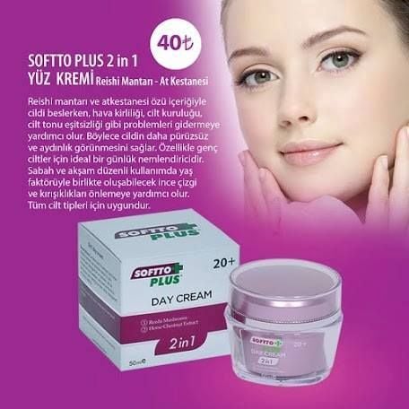 SOFTTO PLUS 2 in 1 Bakım Kremi 20+